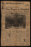 Fire Rages in Hospital, Des Moines Tribune