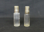 Empty, Clear and Blue Medical Bottles