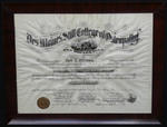 Des Moines Still College of Osteopathy Diploma, Park P. Williams
