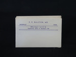 Dr. F. P. Ralston Business Envelopes 02
