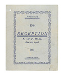 1903 Junior and Senior Reception Dance Card 01