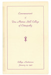 1940 Winter Commencement Ceremony Program