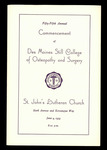 1954 Commencement Ceremony Program