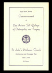 1955 Commencement Ceremony Program