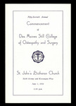 1956 Commencement Ceremony Program