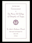 1958 Commencement Ceremony Program