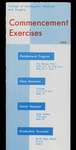 1962 Commencement Exercises Program
