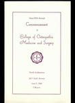 1964 Commencement Ceremony Program