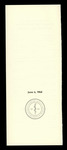 1968 Commencement Ceremony Program