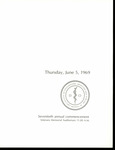 1969 Commencement Ceremony Program