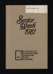 1981 Senior Week Program