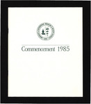 1985 Commencement Ceremony Program